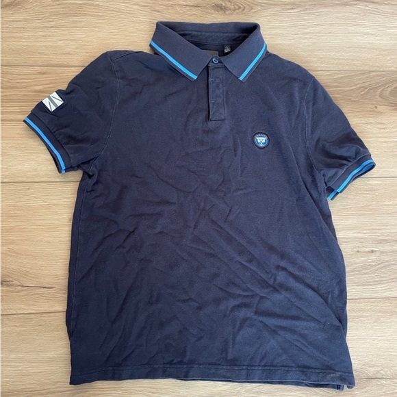 Vintage Jaguar Racing Navy Blue Polo Shirt Size Large With Patch’s Official Prod - Picture 1 of 7